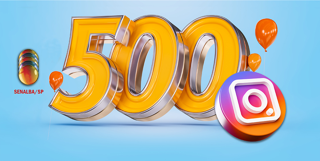 Instagram do Senalba/SP ultrapassa a marca de 500 seguidores