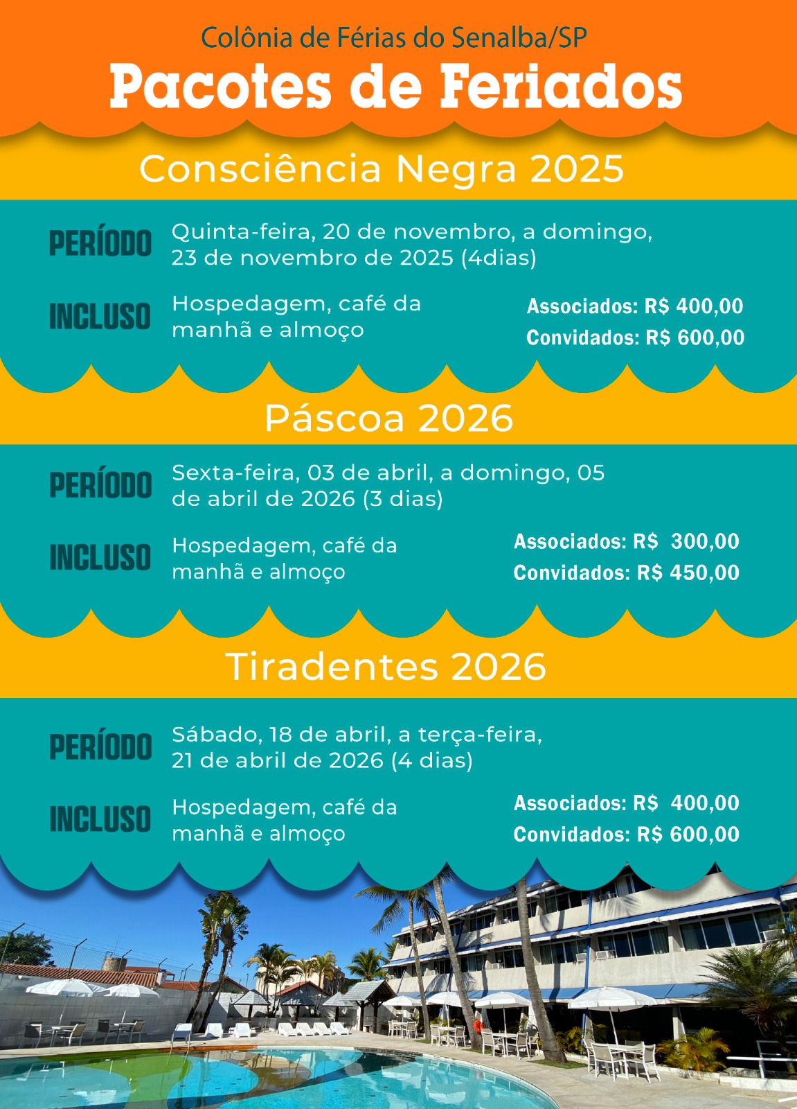 Pacotes de Feriados