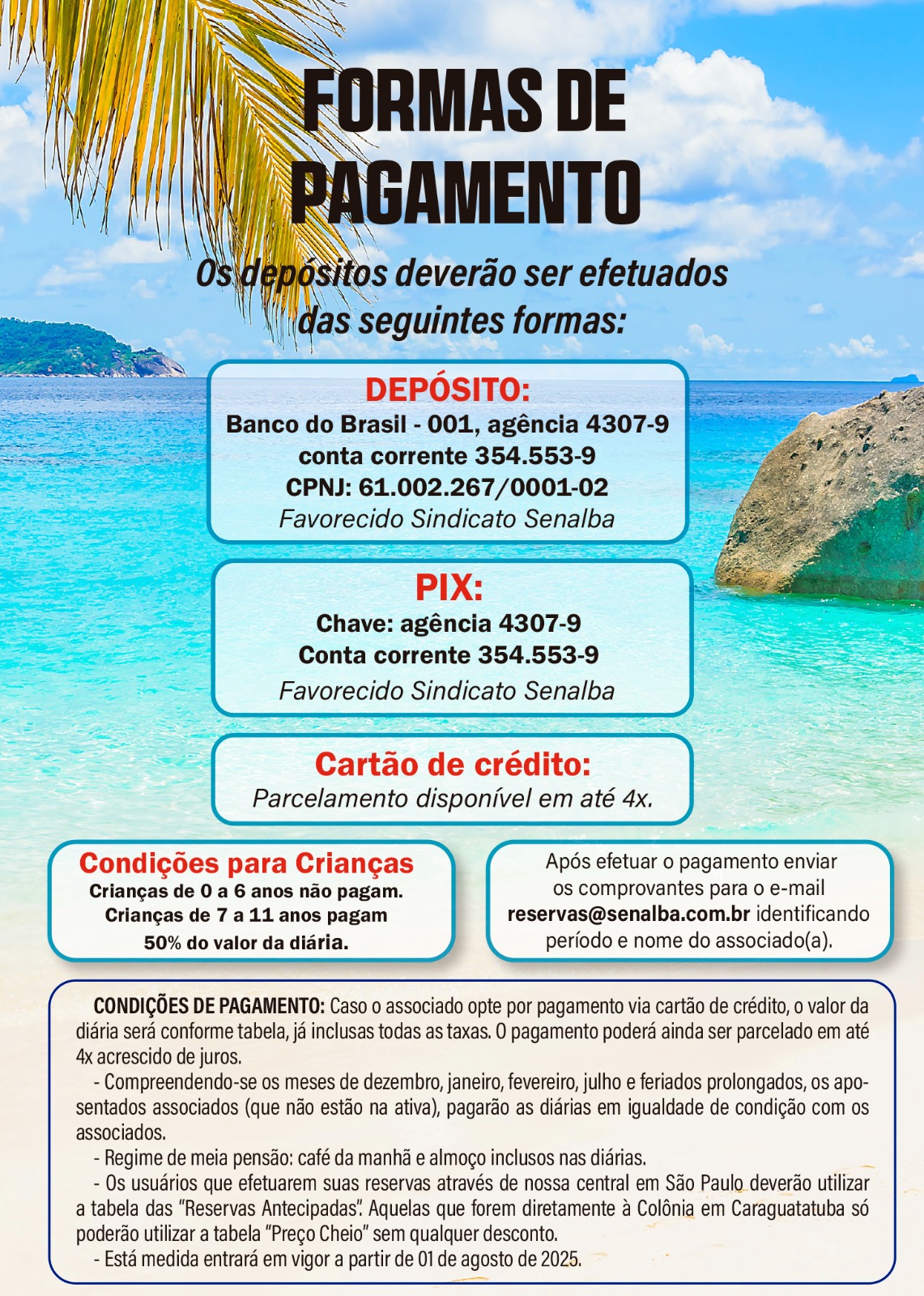 Formas de Pagamento